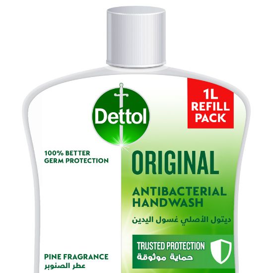 Picture of Dettol Original Handwash Liquid Soap Refill Pine Fragrance 1Litre