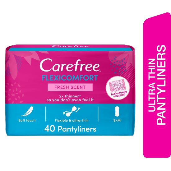 Picture of Carefree Panty Liners FlexiComfort Fresh Scent 40pcs