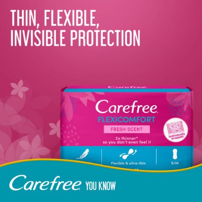 Picture of Carefree Panty Liners FlexiComfort Fresh Scent 40pcs