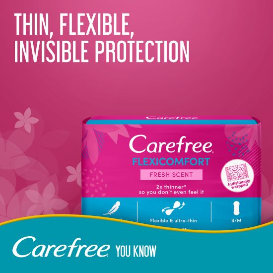 Picture of Carefree Panty Liners FlexiComfort Fresh Scent 40pcs