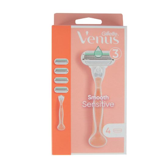 Picture of Gillette Venus Smooth Sensitive Women's Razor 1 Handle + 4 Blades