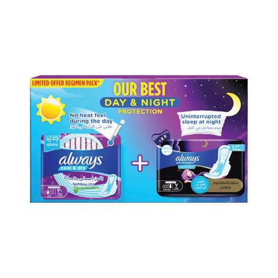 Picture of Always Cool & Dry Maxi Thick Sanitary Pads 30 pcs + Dreamz 7 pcs