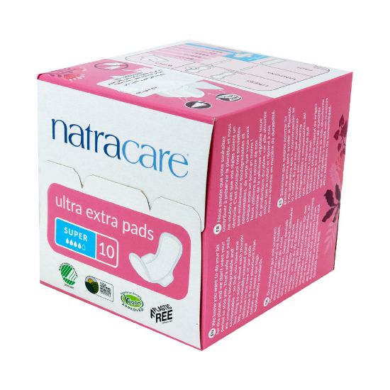 Picture of Natracare Ultra Extra Pads With Wings Super 10pcs