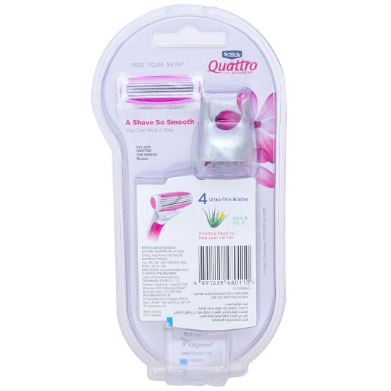 Picture of Shick Quattro Razor For Women 2Up