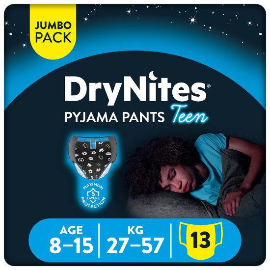 Picture of Drynites Pyjama Age 8-15y Boy 27-57kg 13pcs