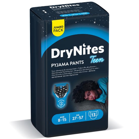 Picture of Drynites Pyjama Age 8-15y Boy 27-57kg 13pcs