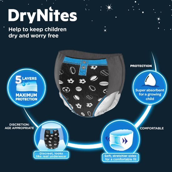 Picture of Drynites Pyjama Age 8-15y Boy 27-57kg 13pcs