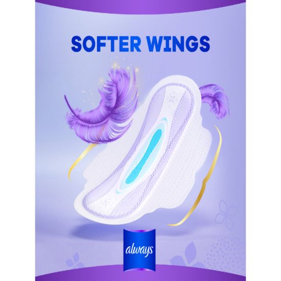 Picture of Always All in One Ultra Thin Night Sanitary Pads With Wings 16pcs