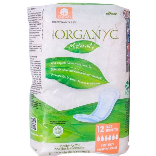 Picture of Organyc First Days Maternity Pads 12pcs