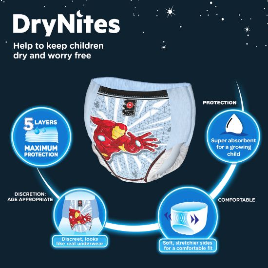 Picture of Drynites Boys Pyjama Pants 4-7 years 17-30kg 16pcs