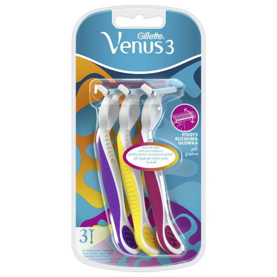 Picture of Gillette Simply Venus 3 Blade Plus Disposable Razor 3pcs