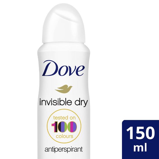 Picture of Dove Women Antiperspirant Deodorant Spray Invisible Dry Alcohol Free 150ml