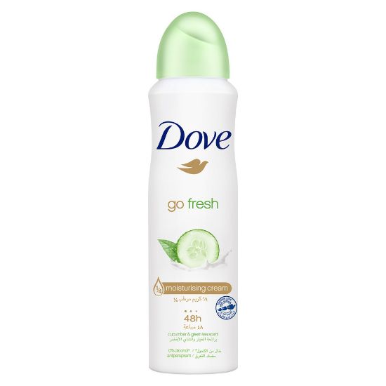 Picture of Dove Go Fresh Women Antiperspirant Deodorant Spray Cucumber & Green Tea Alcohol Free 150ml