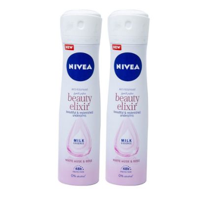 Picture of Nivea Anti-Perspirant Beauty Elixir White Musk & Rose 2 x 150ml