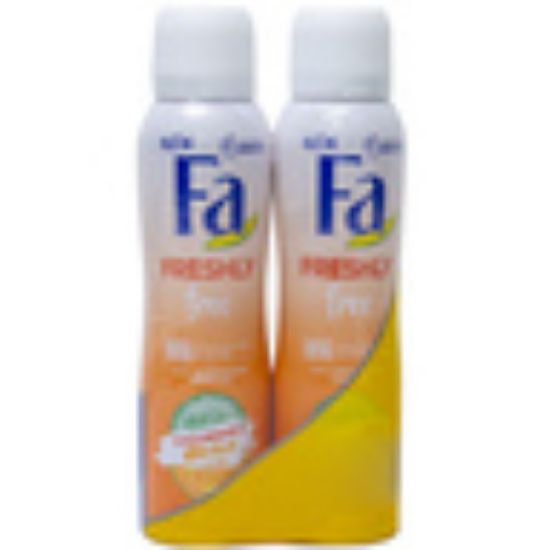 Picture of Fa Freshly Free Deodorant With Cucumber And Melon Scent 2 x 150ml