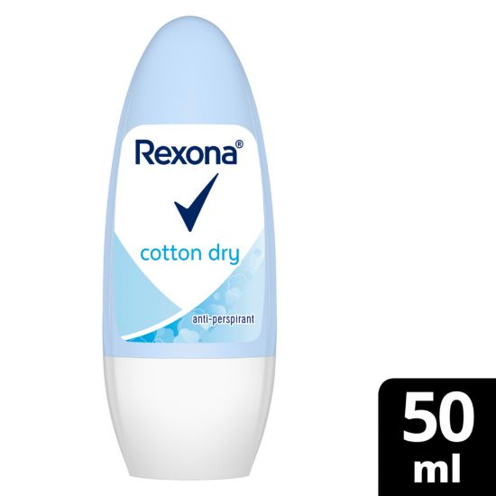 Picture of Rexona Women Antiperspirant Deodorant Roll On Cotton Dry 50ml