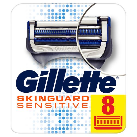 Picture of Gillette Skin Guard Men's Razor Blades Refill For Sensitive Skin 8pcs