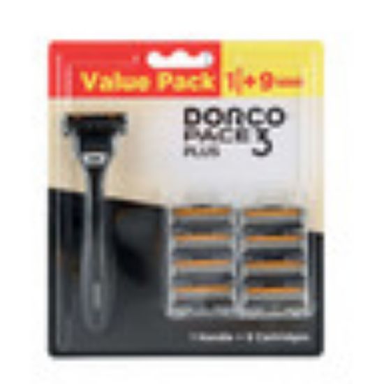 Picture of Dorco Pace3 Plus Razor For Men 1 Handle + 9 Cartridges