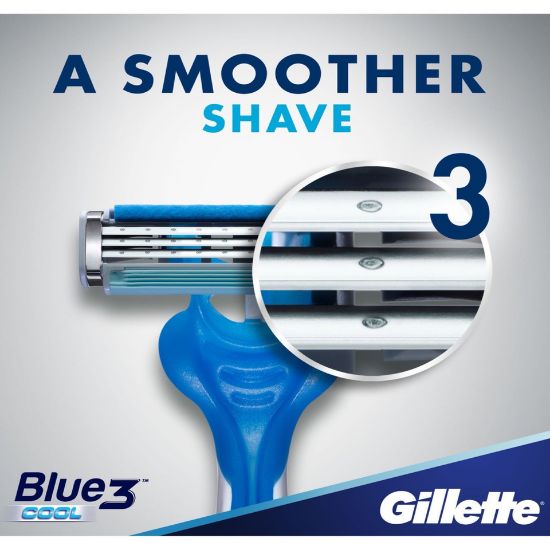 Picture of Gillette Blue 3 Cool Men's 3-Bladed Disposable Razor 6pcs