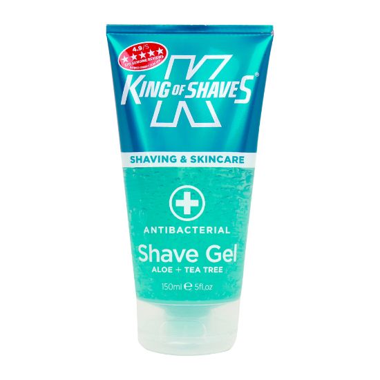 Picture of King Of Shave Antibacterial Shave Gel Aloe + Tea Tree 150ml