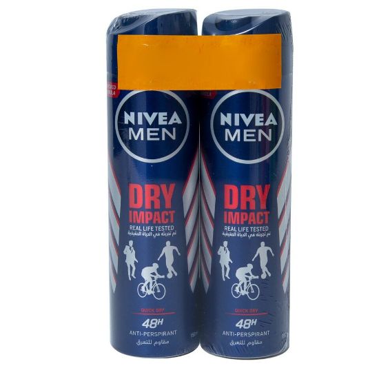 Picture of Nivea Men Dry Impact Antiperspirant Deodorant Spray Value Pack 2 x 150 ml