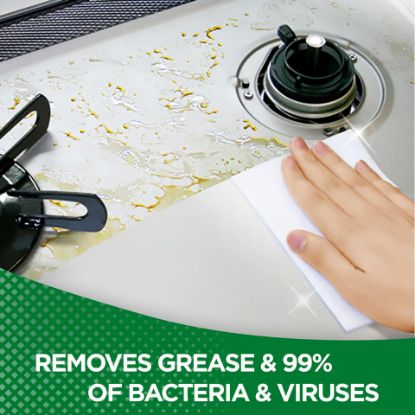 Picture of Fairy Plus Anti-Bacterial Kitchen Wipes 2 x 30 Sheets