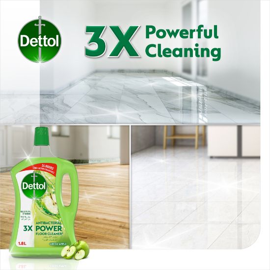 Picture of Dettol Green Apple Antibacterial Power Floor Cleaner 1.8Litre