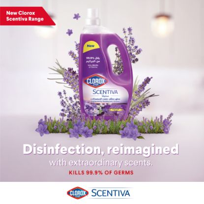 Picture of Clorox Scentiva Tuscan Lavender Multipurpose Disinfectant Floor Cleaner 1.5 Litres