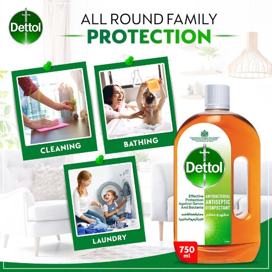 Picture of Dettol Antiseptic Antibacterial Disinfectant Liquid 750ml