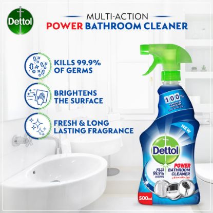 Picture of Dettol Healthy Bathroom Power Cleaner Trigger Spray 500ml