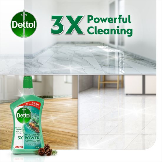 Picture of Dettol Pine Antibacterial Power Floor Cleaner 900ml