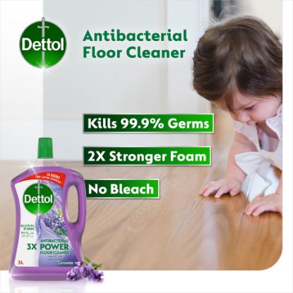 Picture of Dettol Lavender Antibacterial Power Floor Cleaner 3Litre