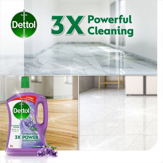 Picture of Dettol Lavender Antibacterial Power Floor Cleaner 3Litre