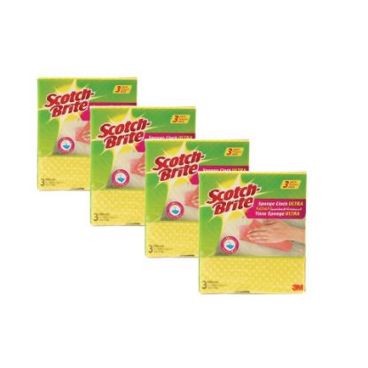 Picture of Scotch Brite Sponge Cloth Ultra Value Pack 4 x 3 pcs