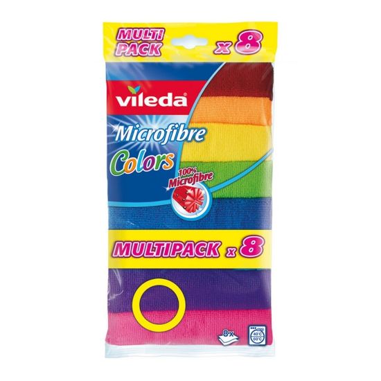 Picture of Vileda Microfibre Colors All Purpose Cloth 8 pcs
