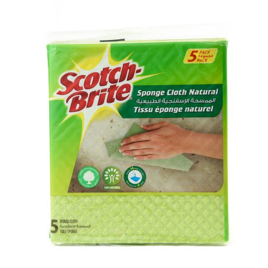 Picture of Scotch Brite Natural Sponge Cloth 5pcs