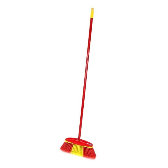 Picture of Mr.Brush 01000460012 active Soft Broom with long Stick, Assorted colors