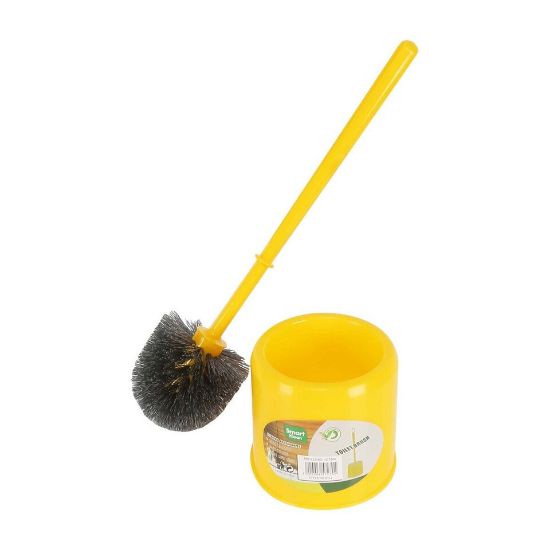 Picture of Smart Klean Toilet Brush With Holder 9112 Yellow