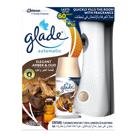 Picture of Glade Automatic Spray Unit + Refill Elegant Amber & Oud 269ml