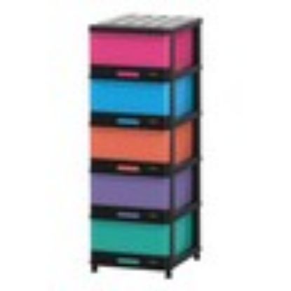 Picture of Cosmoplast Storage Cabinet 5Layer Drawer Assorted Color