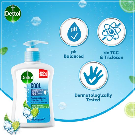 Picture of Dettol Cool Handwash Liquid Soap Mint & Bergamot Fragrance 200ml