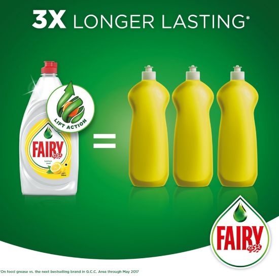 Picture of Fairy Plus Dishwashing Liquid Lemon 800ml(N)