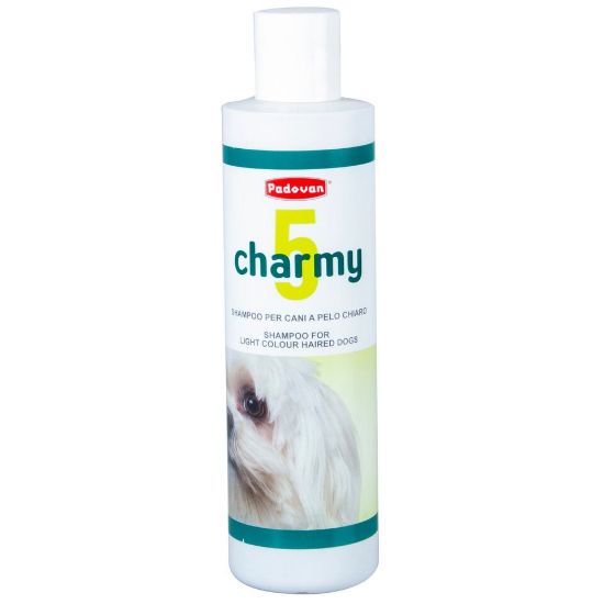 Picture of Padovan Charmy 5 Shampoo For Light Colour Haired Breeds Dog 250ml