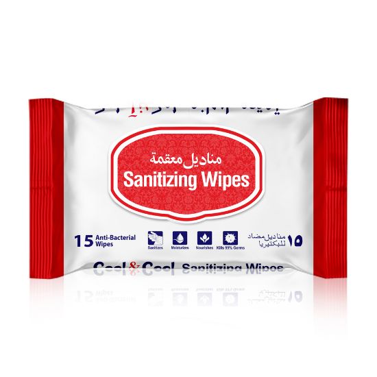 Picture of Cool & Cool Sanitizing Wipes 15 pcs