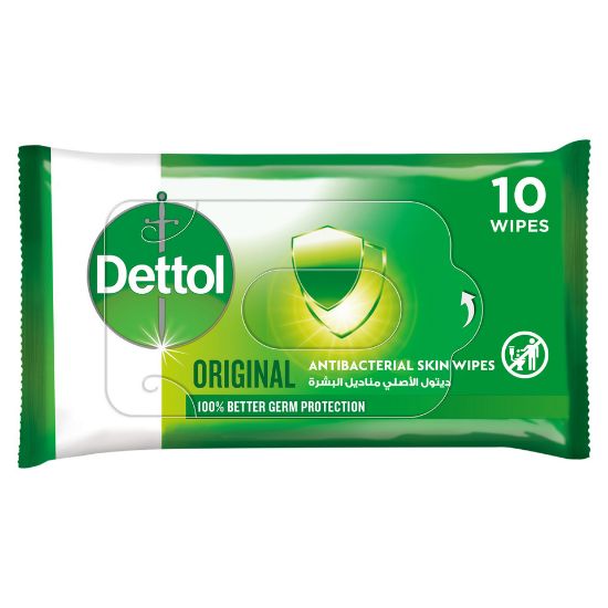 Picture of Dettol Original Antibacterial Skin Wipes 10pcs