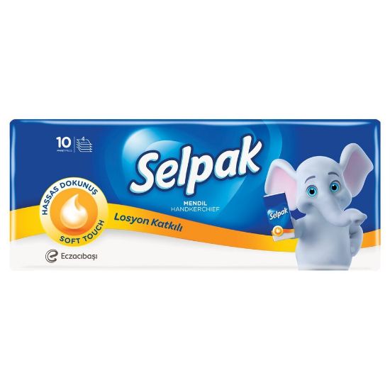 Picture of Selpak Facial Pocket Tissue Hanky Lotioned 4ply 10 pkt