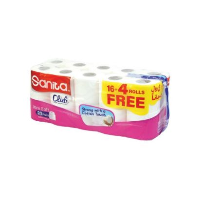 Picture of Sanita Club Toilet Tissue 16 + 4 Rolls