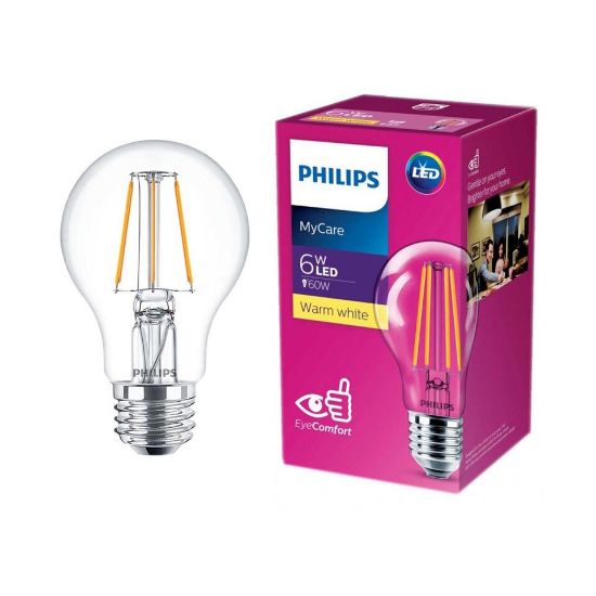 Picture of Philips LED Bulb 6W E27 830 WW 2pcs