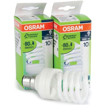 Picture of Osram Mini Twist CFL Bulb 23W B22 DL 2pcs