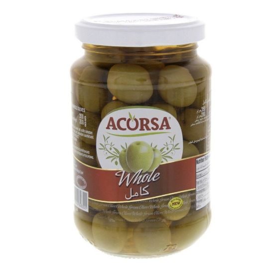 Picture of Acorsa Whole Green Olives 200g